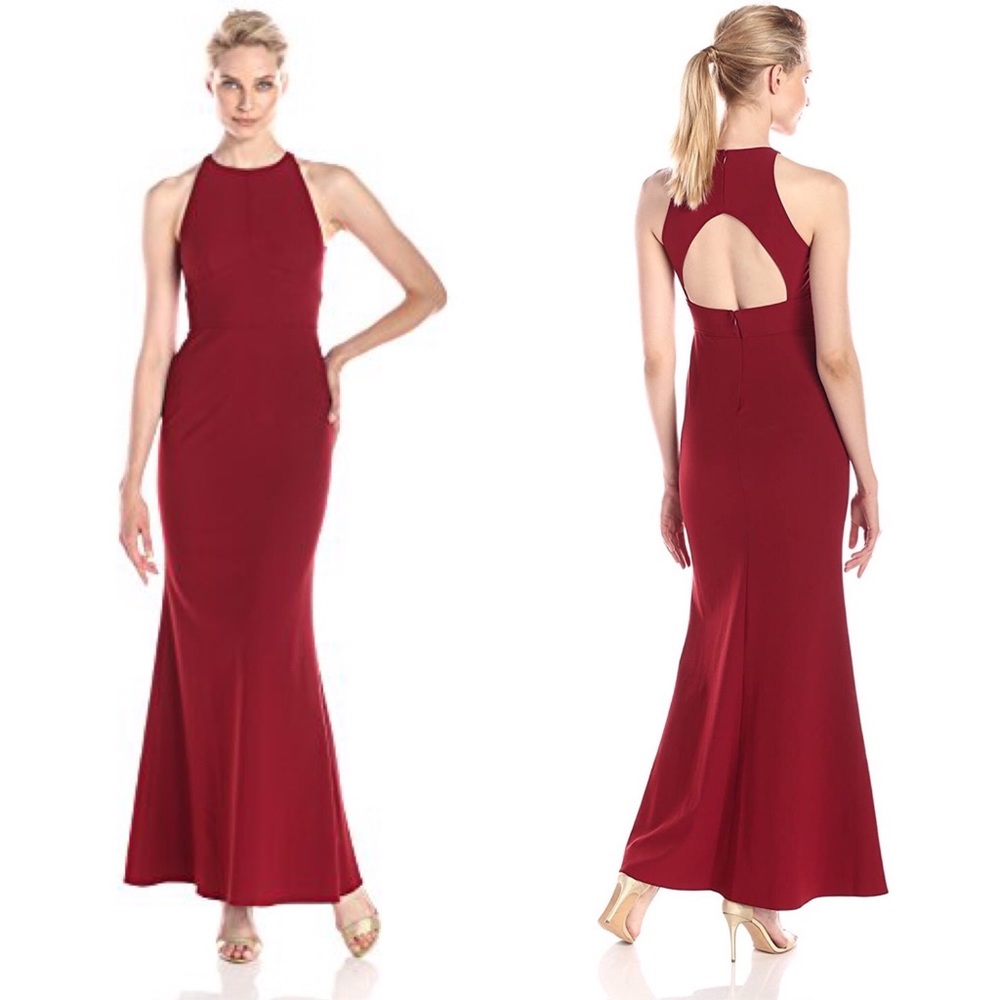 Jill Jill Stuart Fitted Stretch Crepe Gown 8